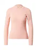 Pink puloveri s rol ovratnikom image