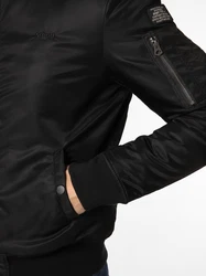 Schott NYC Jacke Airforce schwarz