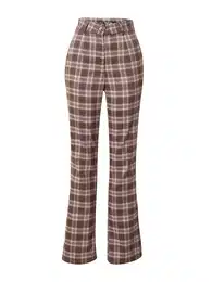 Kalhoty okrová / tmavě hnědá / offwhite