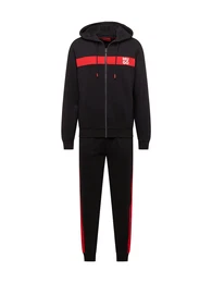 Jogginganzug 'DapieDoaky' rot / schwarz / wei