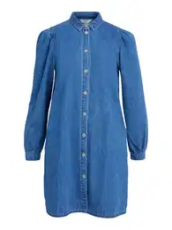 Košilové šaty 'OBJZandie' modrá džínovina