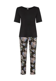 Pyžamo světlemodrá / světle zelená / růžová / černá