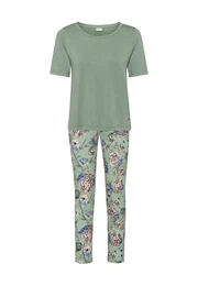 Pyžamo modrá / olivová / růžová