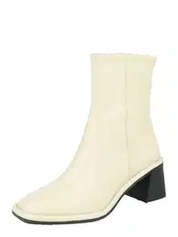 Nízké kozačky 'BLOCK HEEL ZIP SOCK BOOT' režná / černá