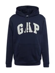 GAP Sweatshirt Hoodie Logo Fleece navy/graumeliert/weiß