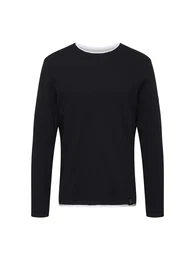 Sweatshirt 'Stefano' nachtblau / wei