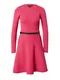 Karen Millen Pletena obleka  roza