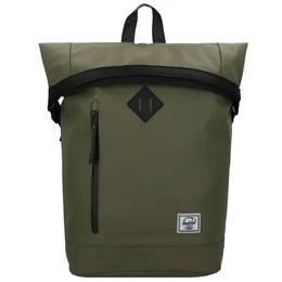 Ruksak 'Roll Top' zelena / crna