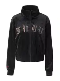 FUBU Prijelazna jakna crna / prozirna