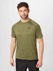 Under Armour Poloshirt UA TECH 2.0 SS TEE grnmeliert/schwarz