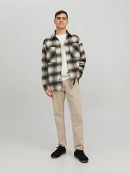 JACK & JONES Jacke Bane sand / anthrazit / graumeliert / weiß