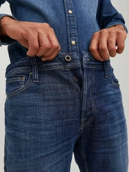 JACK & JONES Jeans Mike Comfort Fit Jeans Original JOS 411 dunkelblau