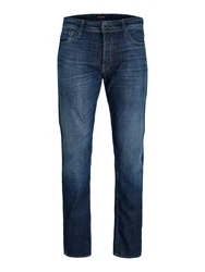 JACK & JONES Jeans Mike Comfort Fit Jeans Original JOS 411 dunkelblau