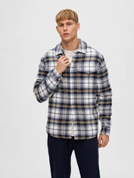 SELECTED HOMME Jacke Pan nachtblau/gelb/weiß