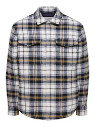 SELECTED HOMME Jacke Pan nachtblau/gelb/weiß
