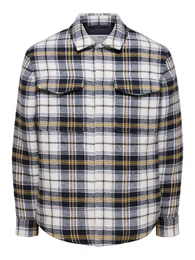 Jacke 'Pan' nachtblau / gelb / wei