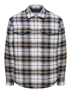 SELECTED HOMME Jacke Pan nachtblau/gelb/weiß