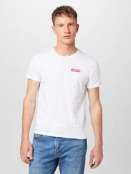 LEVI'S T-Shirt '2 Pack Crewneck Graphic' rot/schwarz/wei