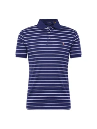 Poloshirt navy / wei