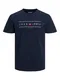 JACK & JONES Shirt marine / hellrot / weiß