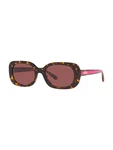 COACH Sonnenbrille cognac / fuchsia / schwarz