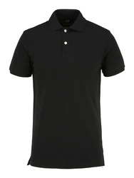 GAP Poloshirt 'V-SOLID PIQUE POLO' schwarz