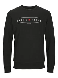 Sweatshirt rot / schwarz / weiß