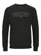 JACK & JONES Sweatshirt rot / schwarz / weiß