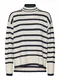 VERO MODA Svetr 'NELLY'  béžová / černá