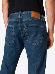 LEVI'S Jeans '501' '502 Taper' dunkelblau/braun