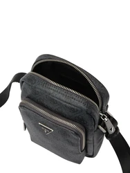 GUESS Umhängetasche 'Vezzola' graphit/schwarz