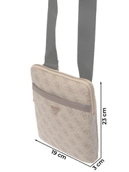 GUESS Umhängetasche Vezzola dunkelbeige/braun/gold