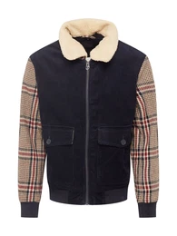 Jacke beige / rot / schwarz / weiß