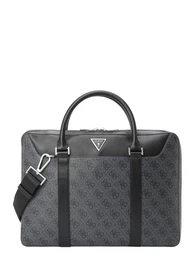 Laptoptasche 'Vezzola' dunkelgrau / schwarz / silber