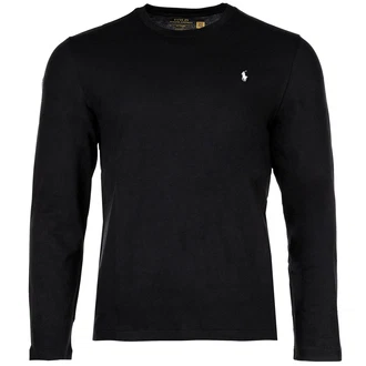 Polo Ralph Lauren Schlafshirt Langarmshirt LS CREW-SLEEP-TOP schwarz/wei