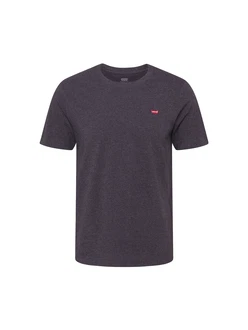 LEVI'S T-Shirt Original Housemark Tee anthrazit/rot/weiß LEVI'S T-Shirt Original Housemark Tee anthrazit/rot/weiß