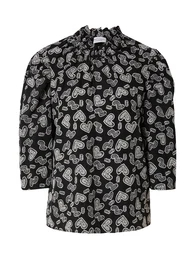Bluza 'Elle' crna / bijela