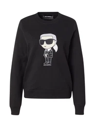 Sweater majica 'Ikonik 2.0' sivkasto bež / crna / bijela