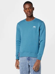 ALPHA INDUSTRIES Sweatshirt hellblau/weiß