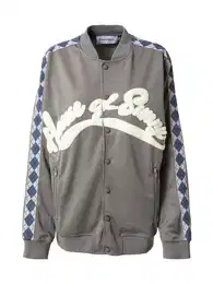 Mikina 'THE DIAMOND' tmavě modrá / šedá / bílá