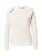 Ragwear Sweater majica 'DARRIA'  ecru/prljavo bijela / antracit siva