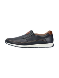 Rieker Mokassin Slipper Sommerschuh marine/braun
