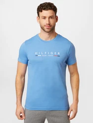 TOMMY HILFIGER T-Shirt 'New York' marineblau / hellblau / rot / weiß