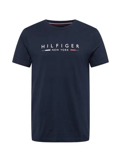 TOMMY HILFIGER T-Shirt 'New York' marineblau/rot/weiß TOMMY HILFIGER T-Shirt 'New York' marineblau/rot/weiß