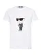 Karl Lagerfeld Majica 'Ikonik 2.0'  kremna / črna / off-bela