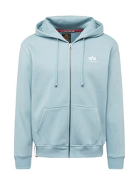 Sweatjacke hellblau / wei
