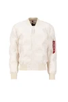 ALPHA INDUSTRIES Jacke 'MA-1' rot/weiß/naturweiß
