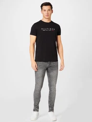 TOMMY HILFIGER T-Shirt 'New York' rot/schwarz/weiß