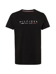 TOMMY HILFIGER T-Shirt 'New York' rot/schwarz/weiß