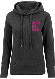 Mikina 'Waiting For Friday' antracitová / magenta